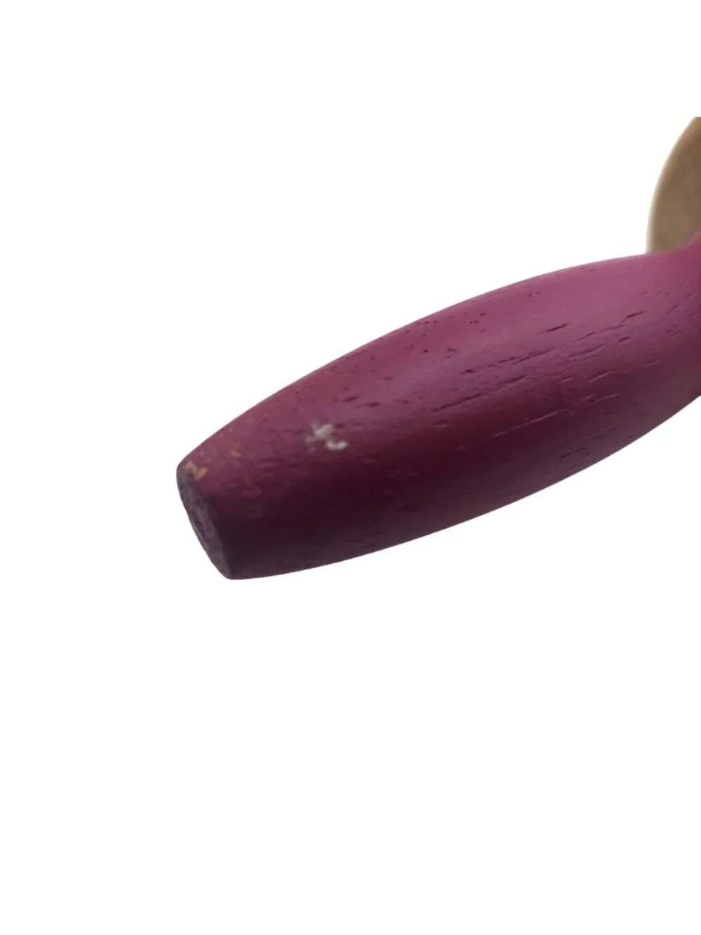 Wooden Rolling Pin Red Handles Wood 18